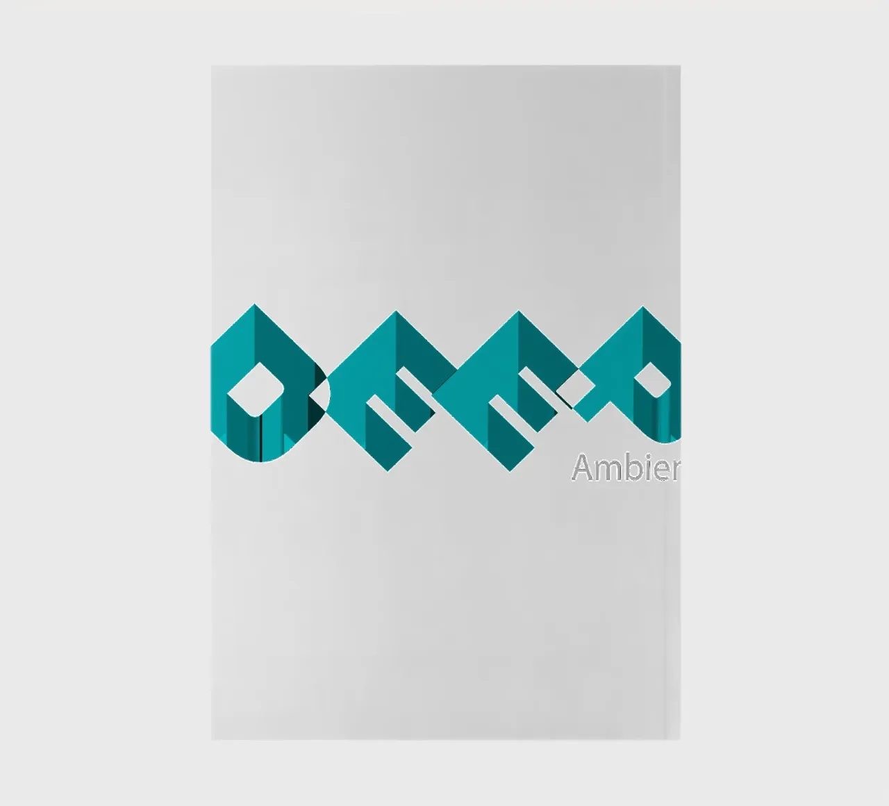 Deep Ambience Typographic Style Design notebook by Urban Life