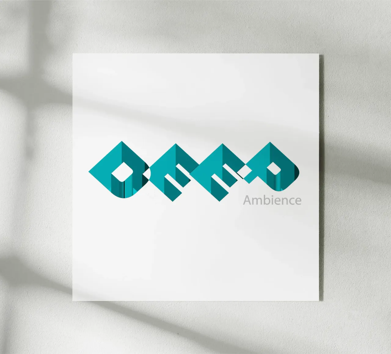 Design in stile tipografico Deep Ambience plexiglass da Urban Life