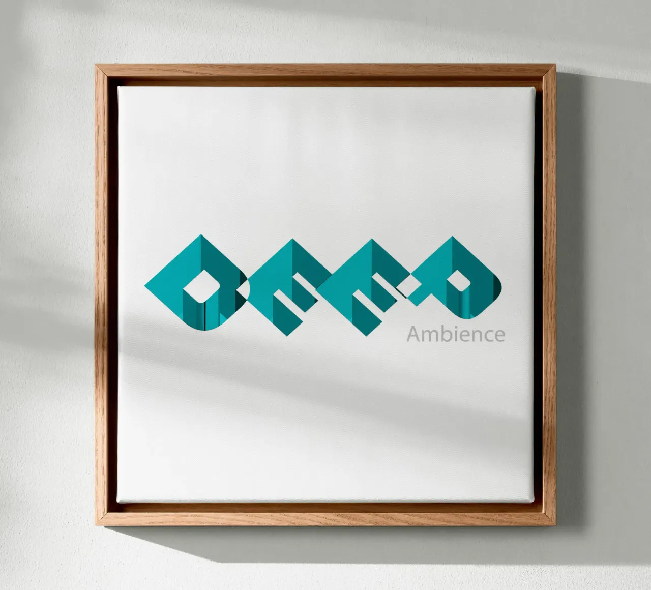 Deep Ambience Typographic Style Design canvas by Urban Life