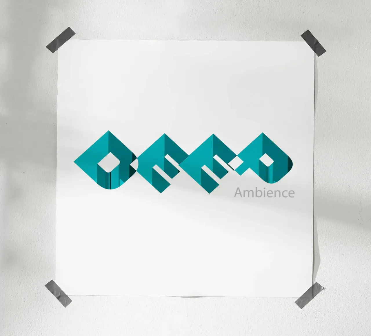 Design in stile tipografico Deep Ambience carta hahnemühle da Urban Life