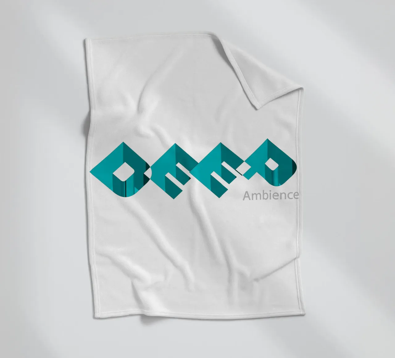 Design in stile tipografico Deep Ambience coperta in pile da Urban Life