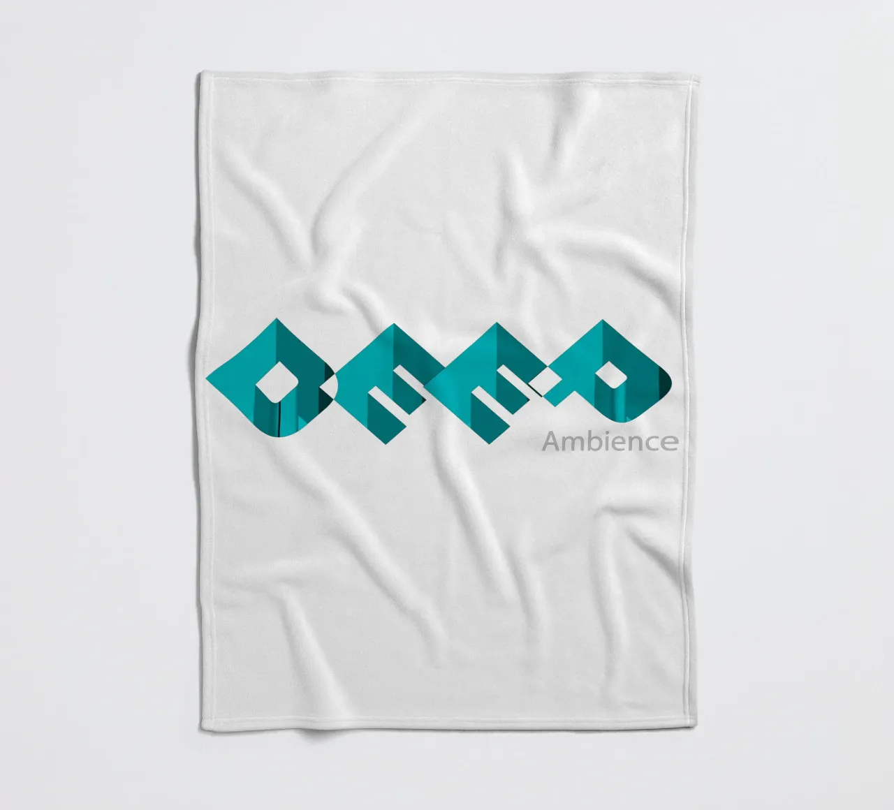 Design in stile tipografico Deep Ambience coperta in pile da Urban Life