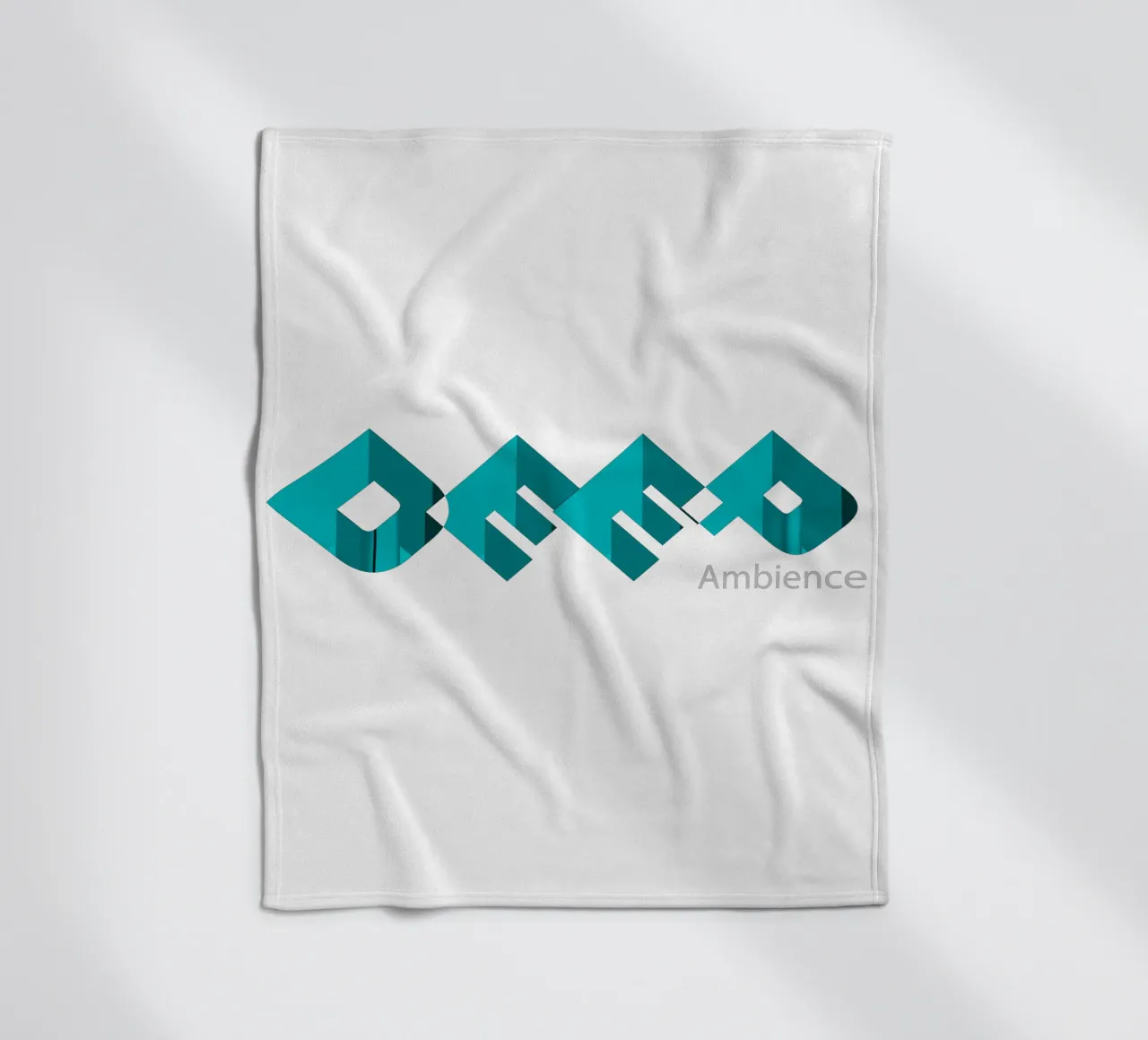 Design in stile tipografico Deep Ambience coperta in pile da Urban Life