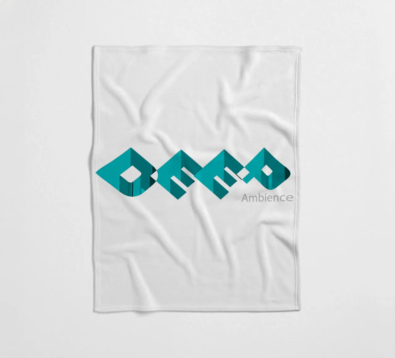 Design in stile tipografico Deep Ambience coperta in pile da Urban Life