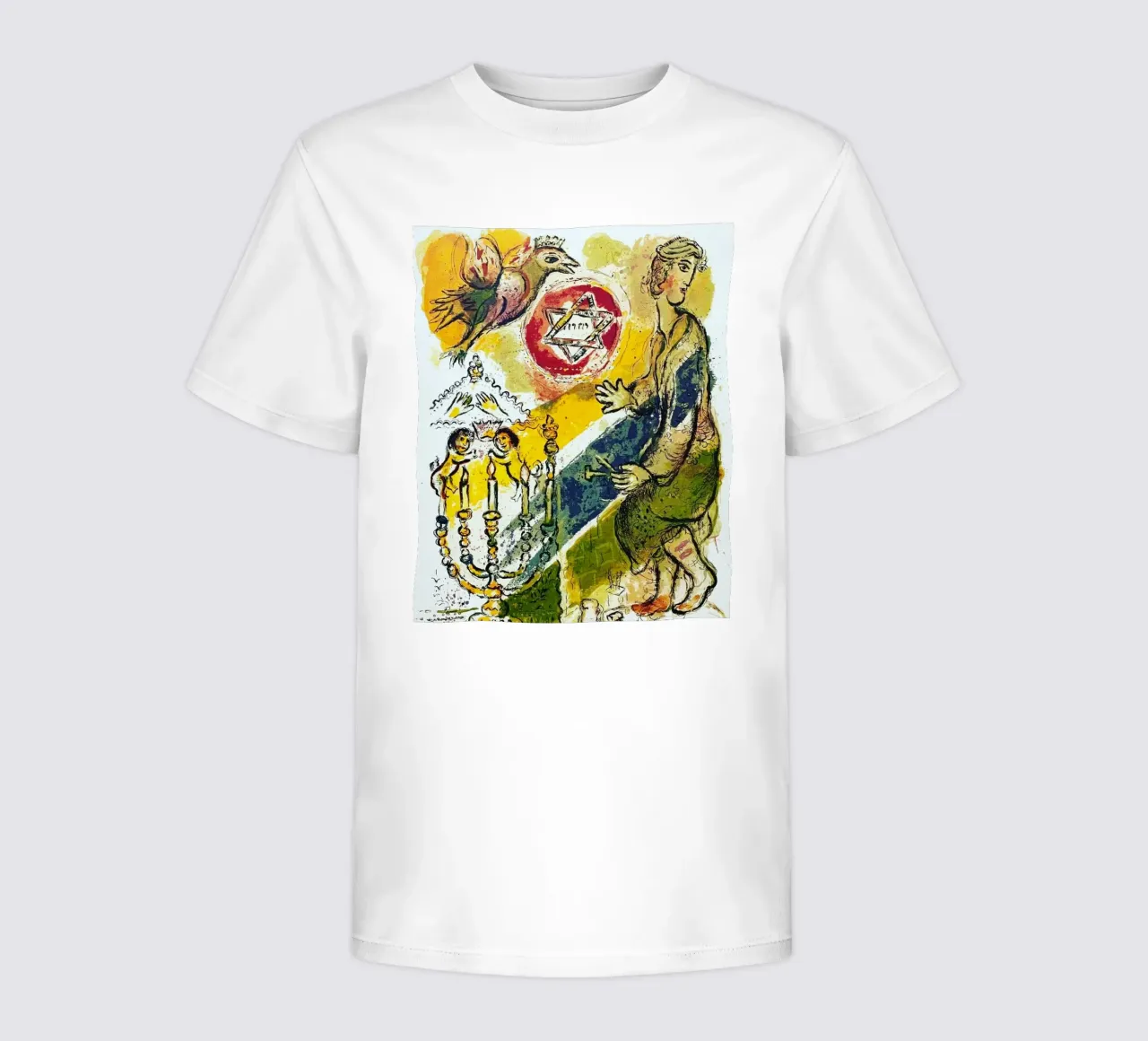MARC CHAGALL Esodo - Stella di Davide t-shirt bambini da James Eury