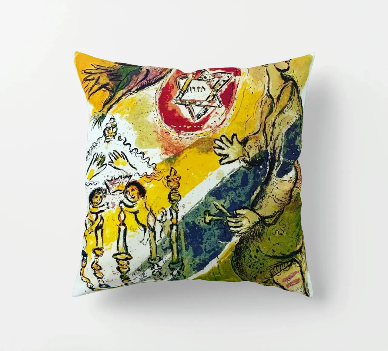 MARC CHAGALL Esodo - Stella di Davide cuscino da James Eury