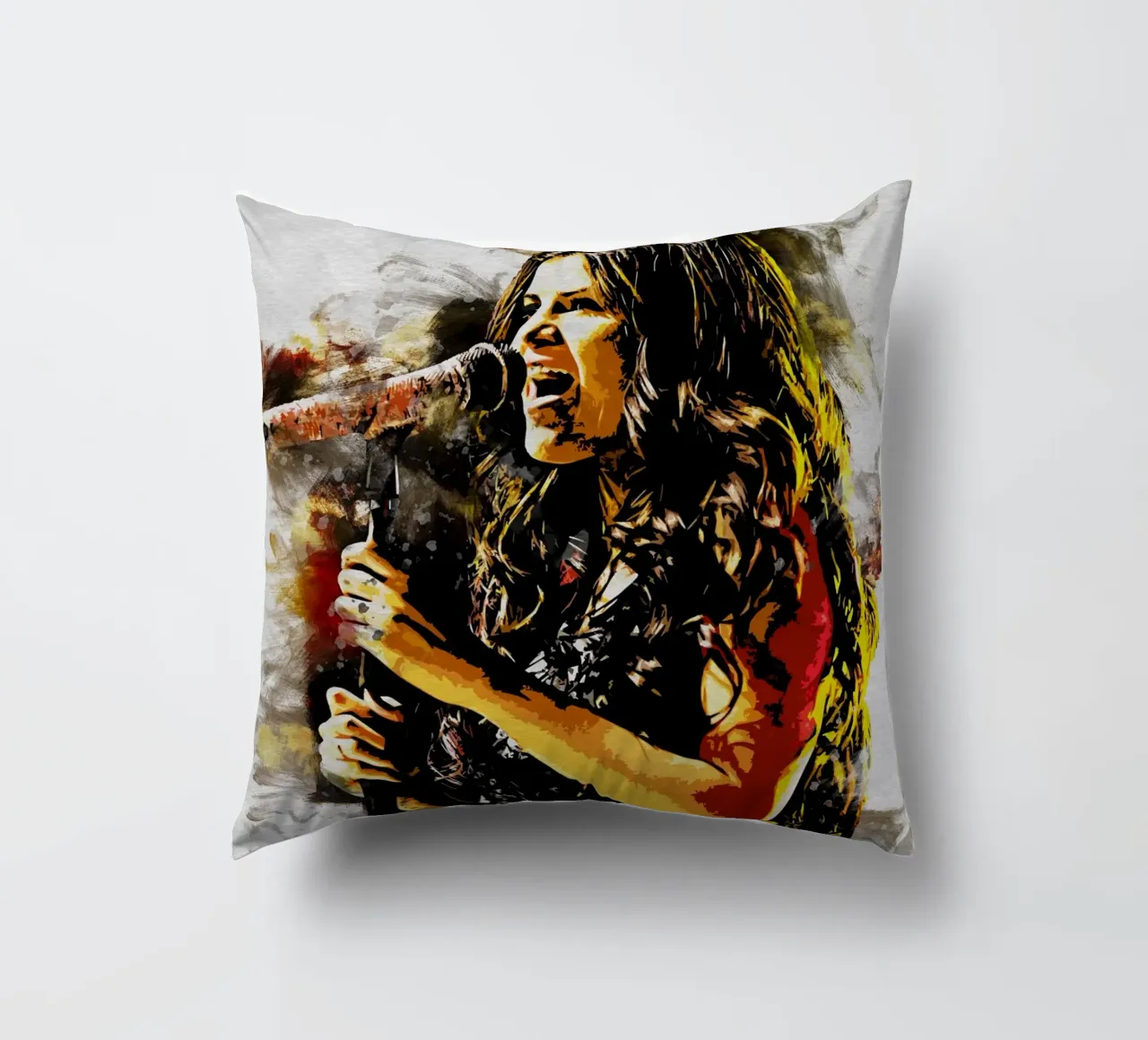 Selena Gomez Smudge Art coussin de neonartroom