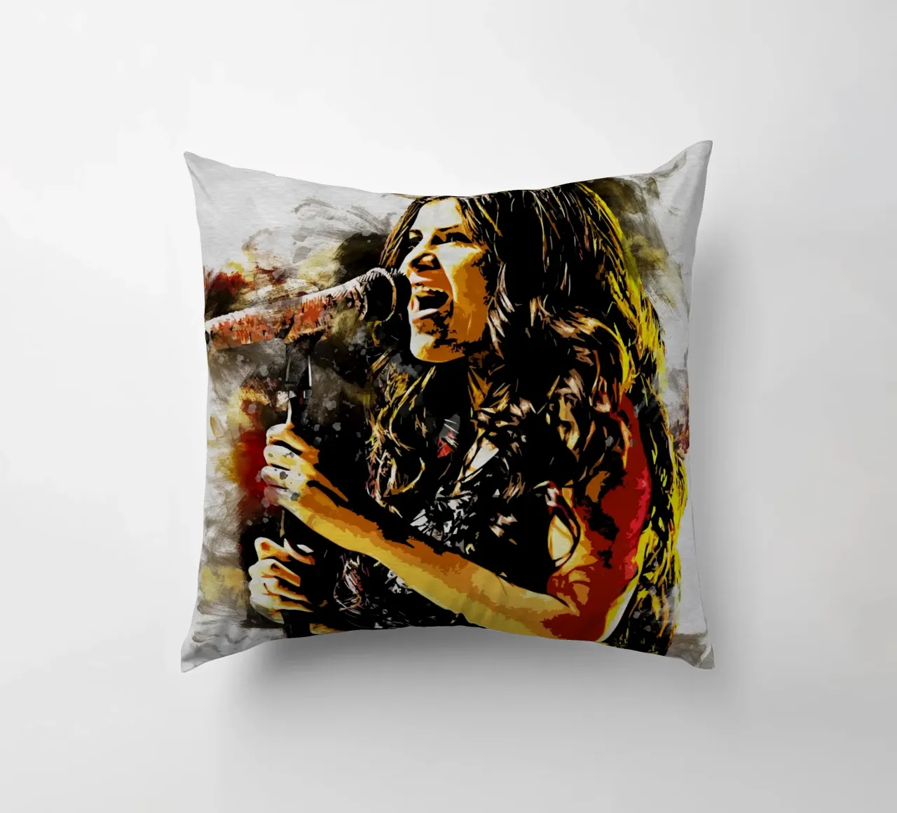 Selena Gomez Smudge Art coussin de neonartroom