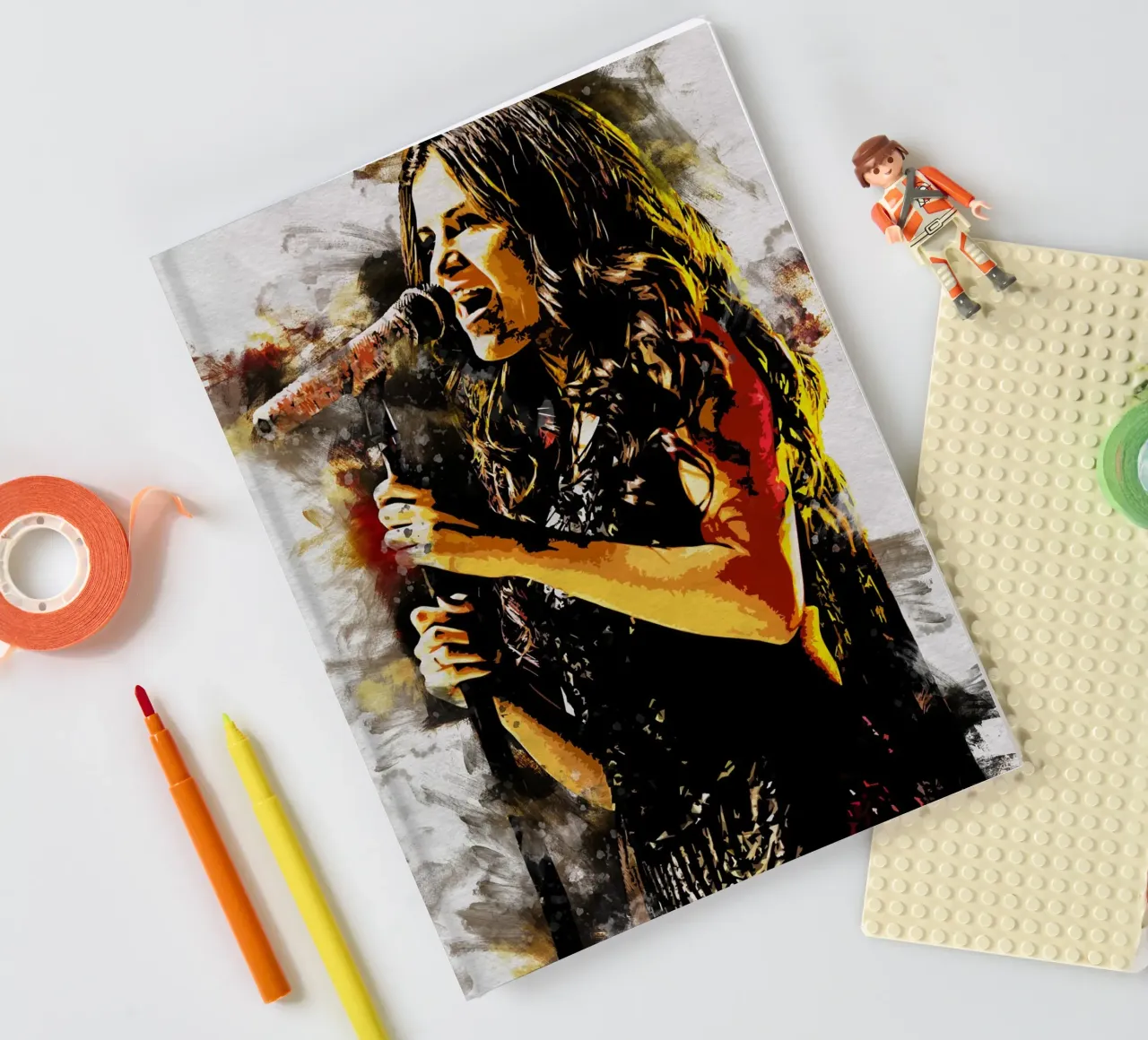 Selena Gomez Smudge Art notebook by neonartroom