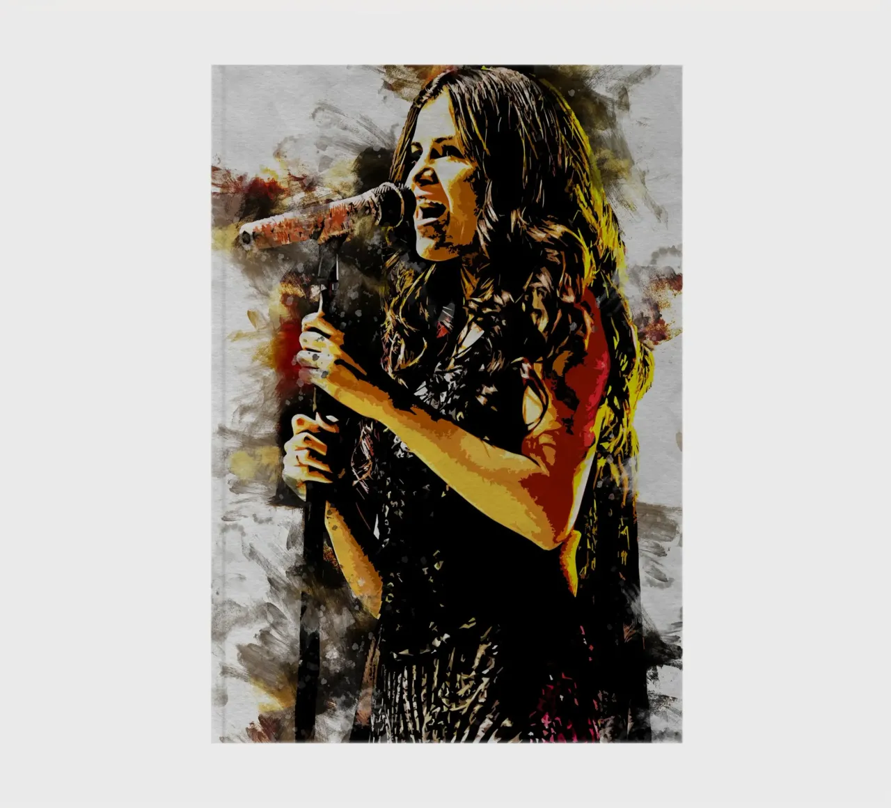 Selena Gomez Smudge Art notebook by neonartroom