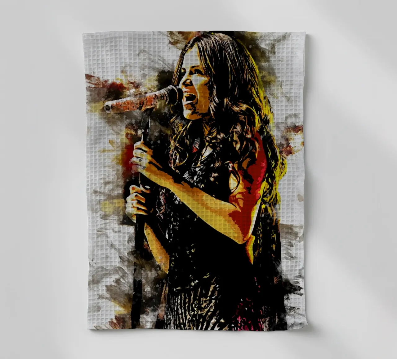 Selena Gomez Smudge Art canovaccio da cucina da neonartroom
