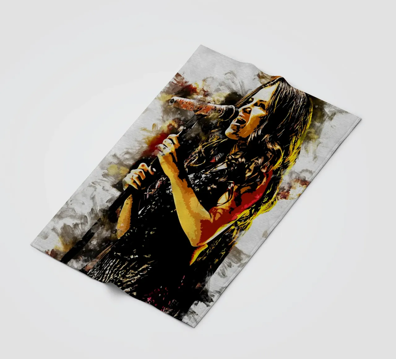 Selena Gomez Smudge Art fleece blanket by neonartroom