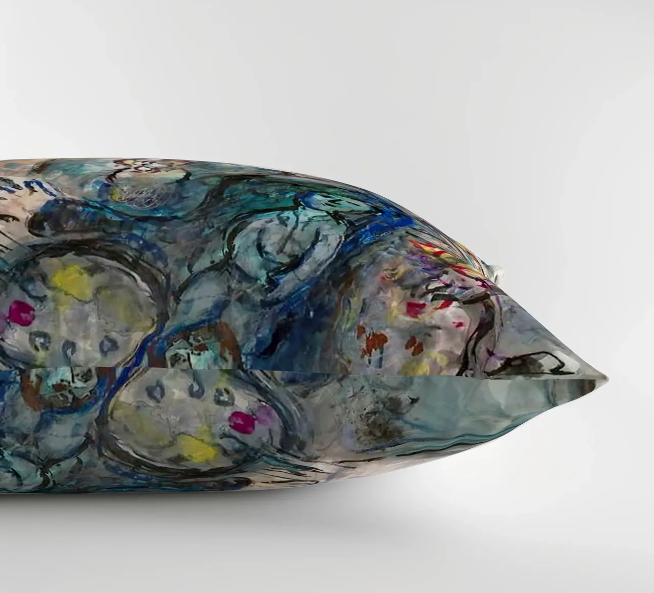 Pittore al cavalletto della capra gialla, 1976 circa Marc Chagall cuscino da James Eury