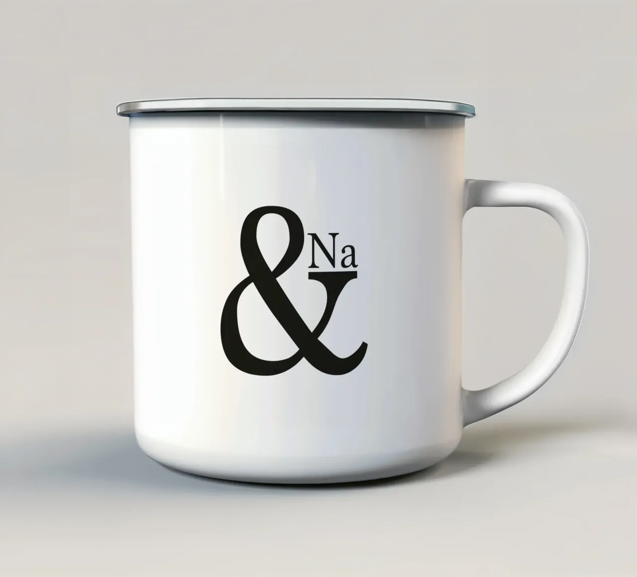 Na und tazza in smalto da Flo Klein