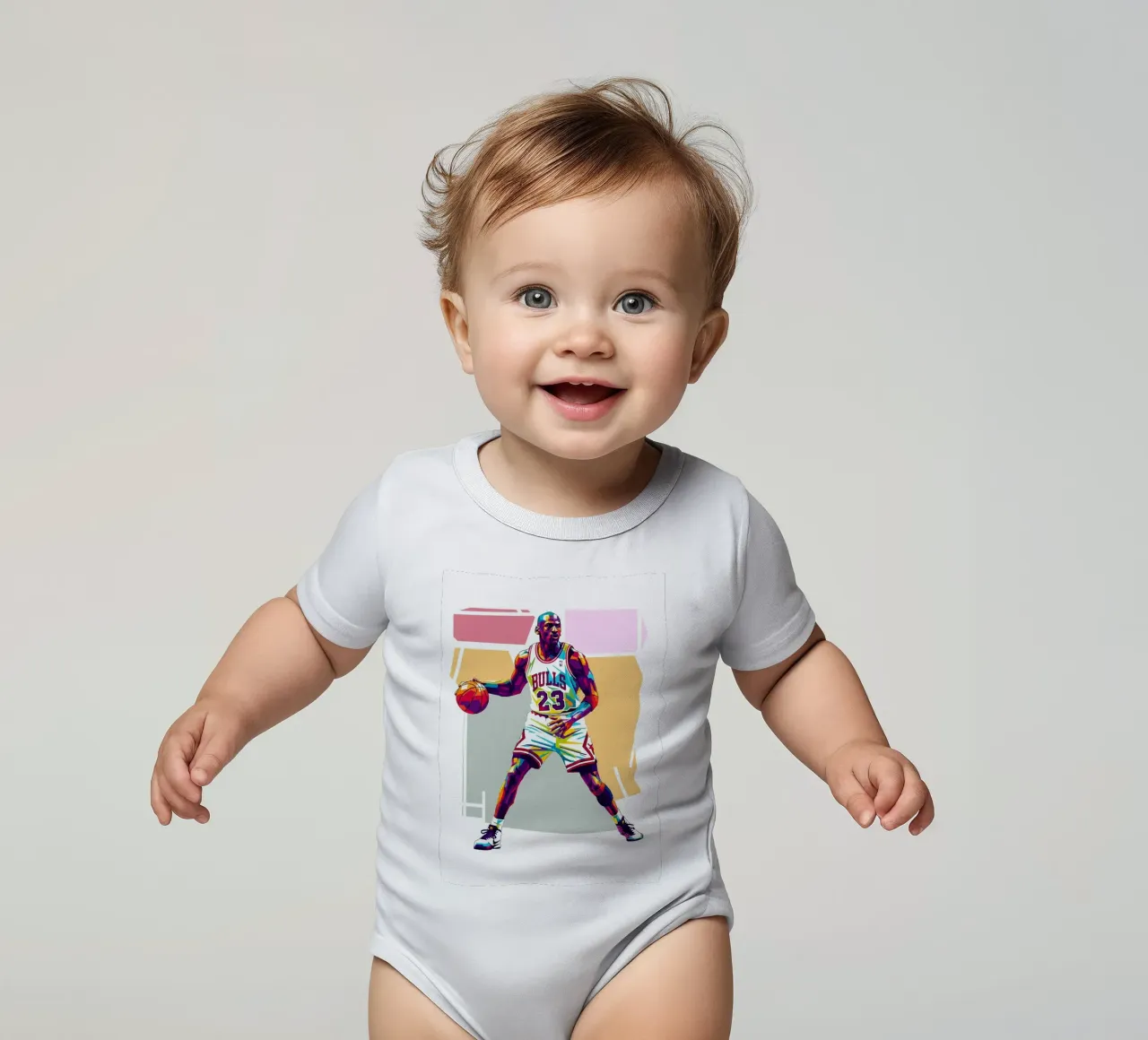 Michael Jordan WPAP art style body neonato maniche corte da Hantamrata
