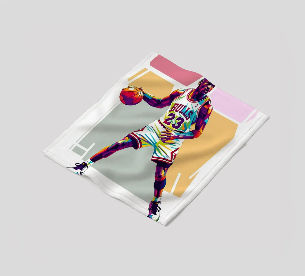 Michael Jordan WPAP art style coperta in pile da Hantamrata