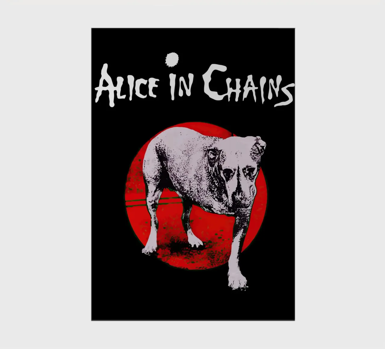 Alice In Chains Wall Art notebook by Musadad Shop
