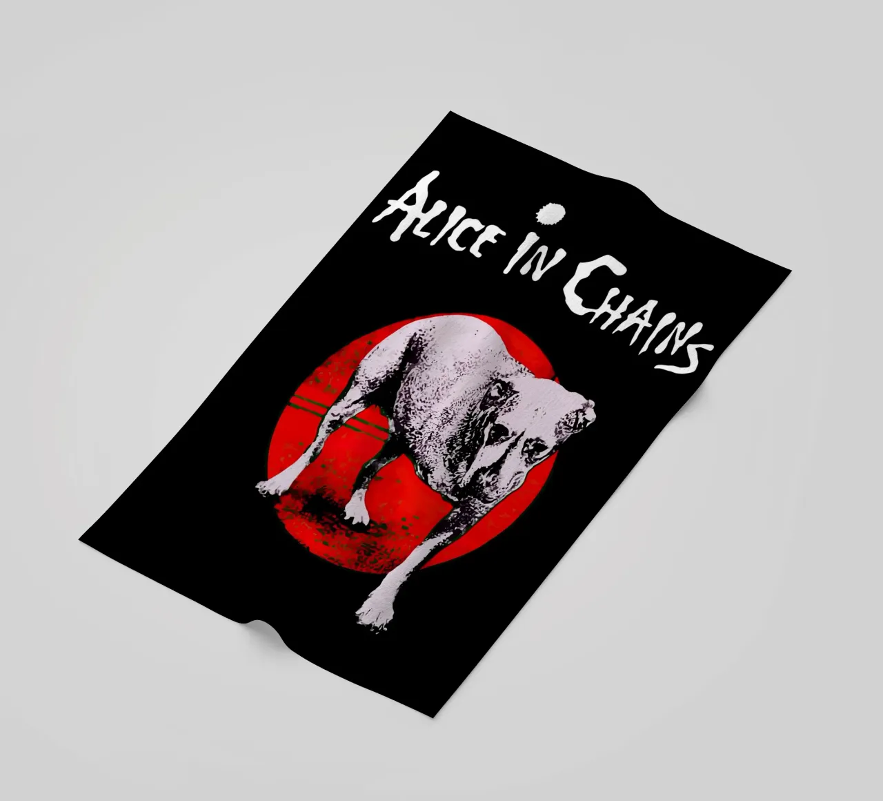 Arte mural de Alice In Chains toalla de playa de Musadad Shop