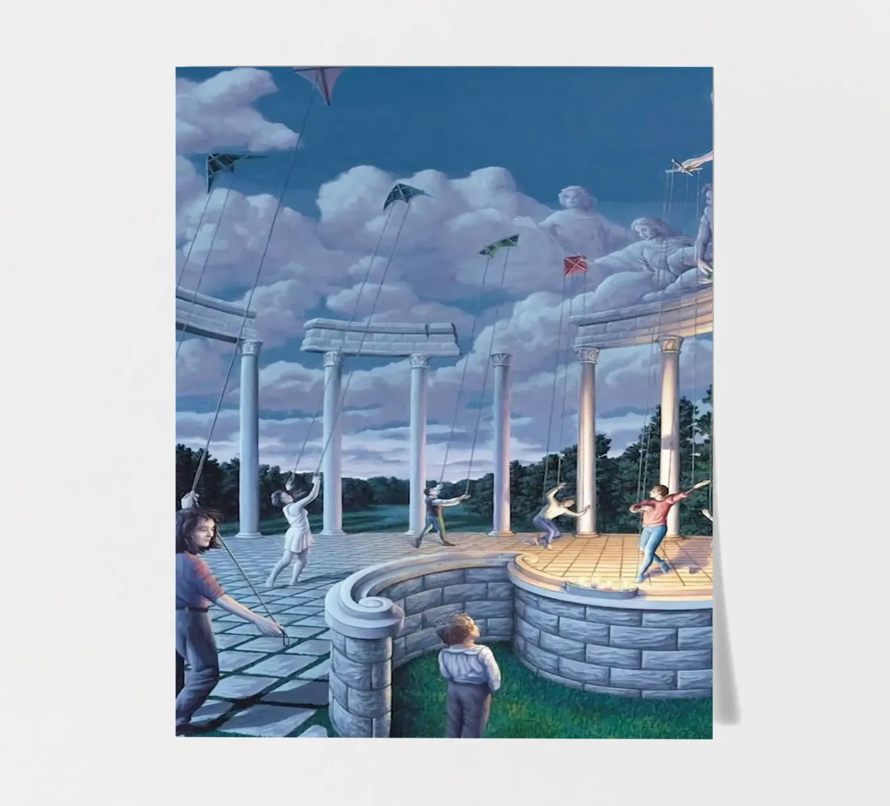 Rob Gonsalves Pulling String sticker sheet by Trudeau Art Galley