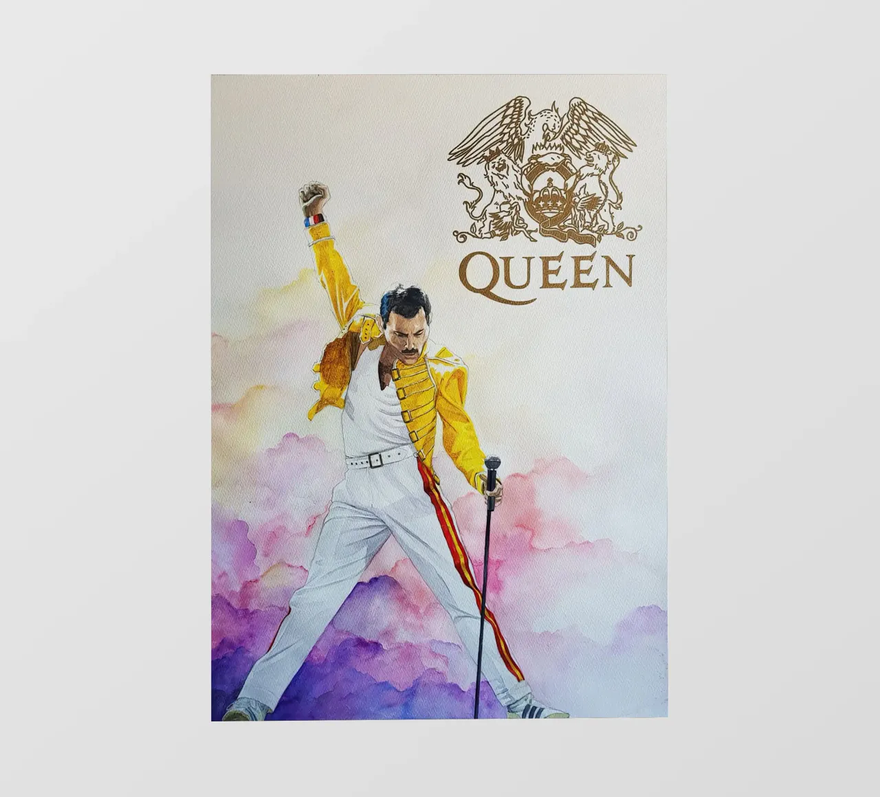 Freedy Mercury Paint Wall Art pellicola backlit da Musadad Shop