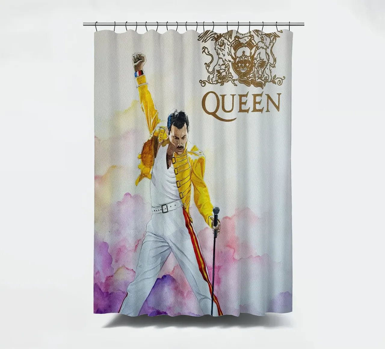 Freedy Mercury Paint Wall Art tenda da doccia da Musadad Shop