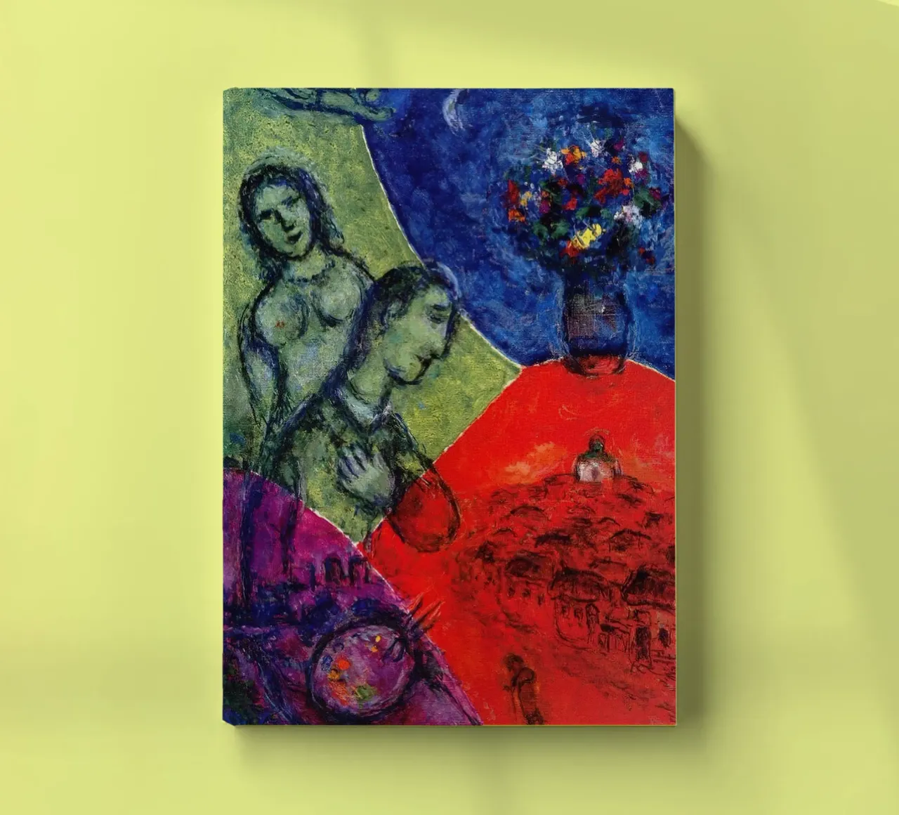Self Portrait with Bouquet, 1981 Marc Chagall notebook by James Eury