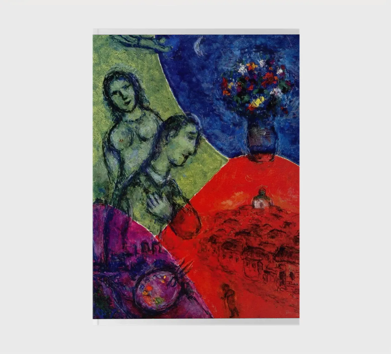 Self Portrait with Bouquet, 1981 Marc Chagall notebook by James Eury