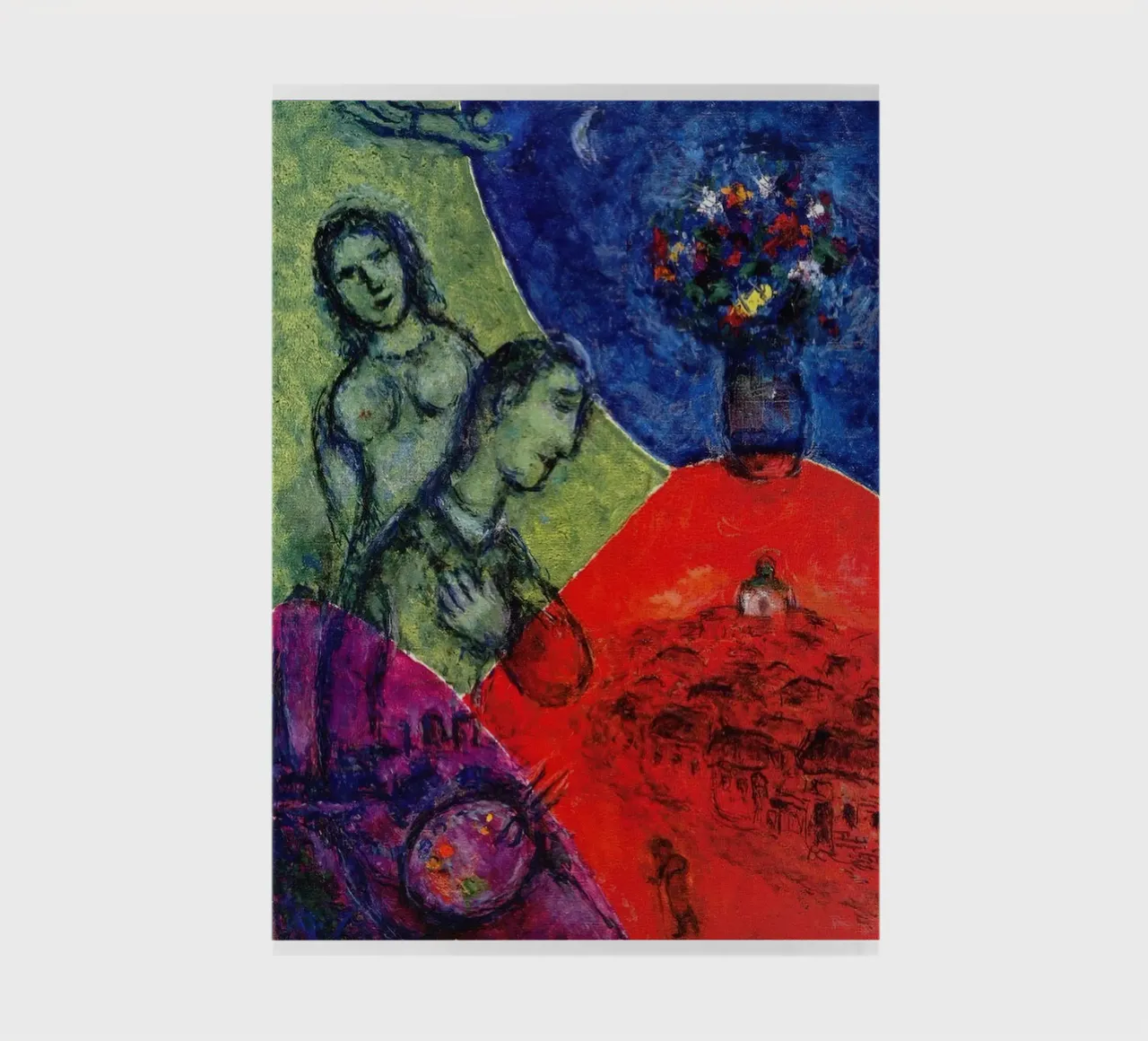 Self Portrait with Bouquet, 1981 Marc Chagall notebook by James Eury