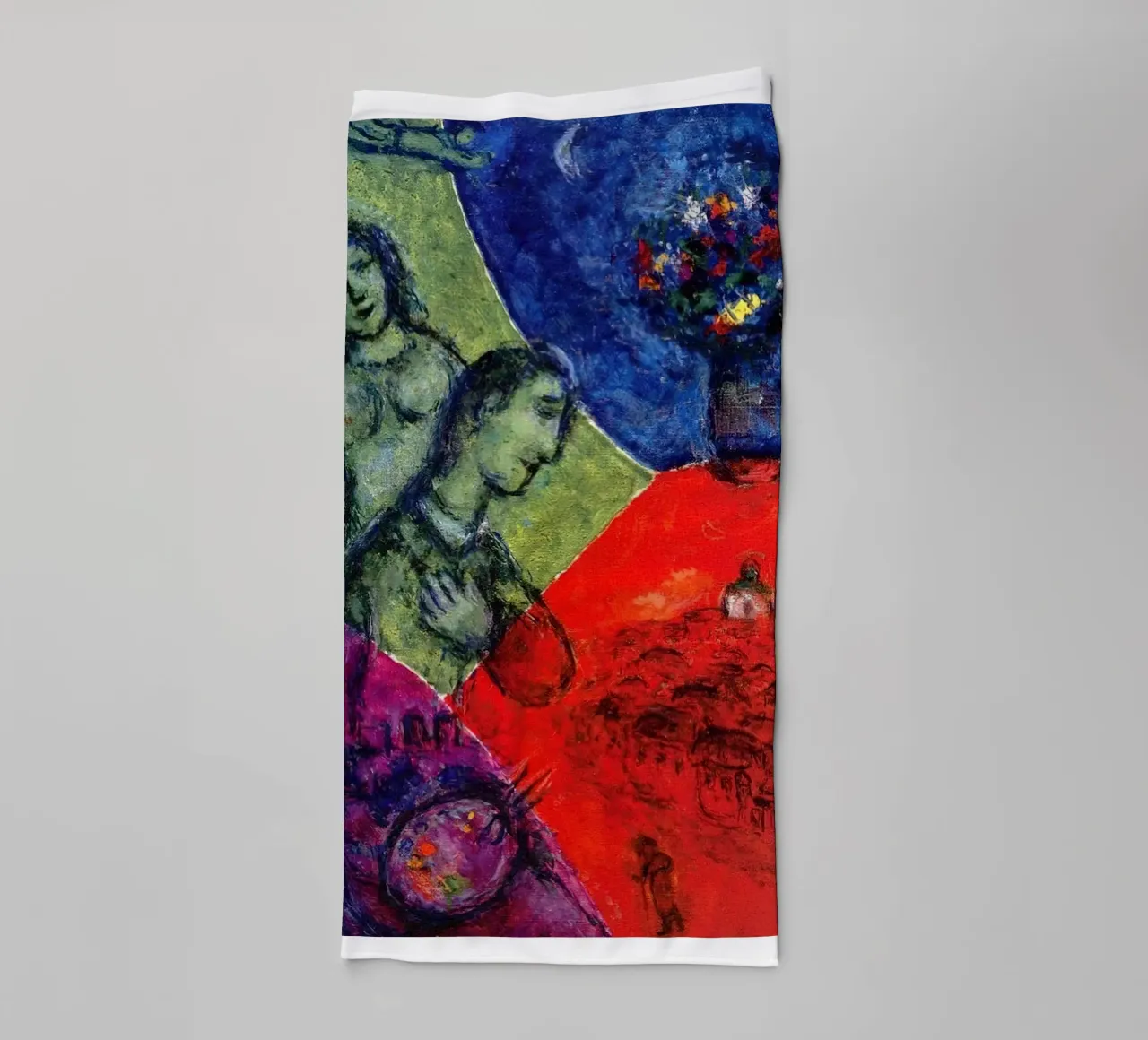 Self Portrait with Bouquet, 1981 Marc Chagall towel by James Eury