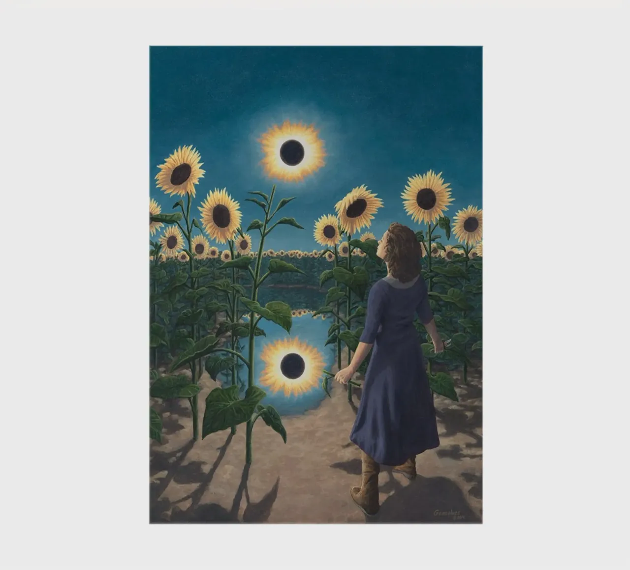 Rob Gonsalves Sun Flower notebook by Trudeau Art Galley