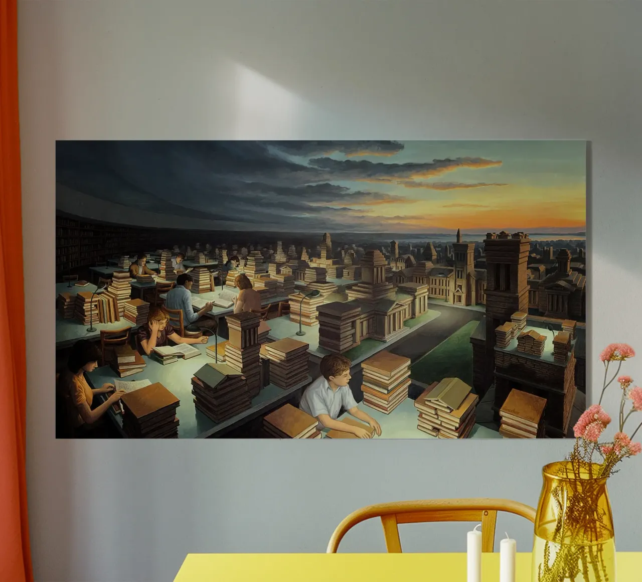 Rob Gonsalves Torri della conoscenza plexiglass da Trudeau Art Galley