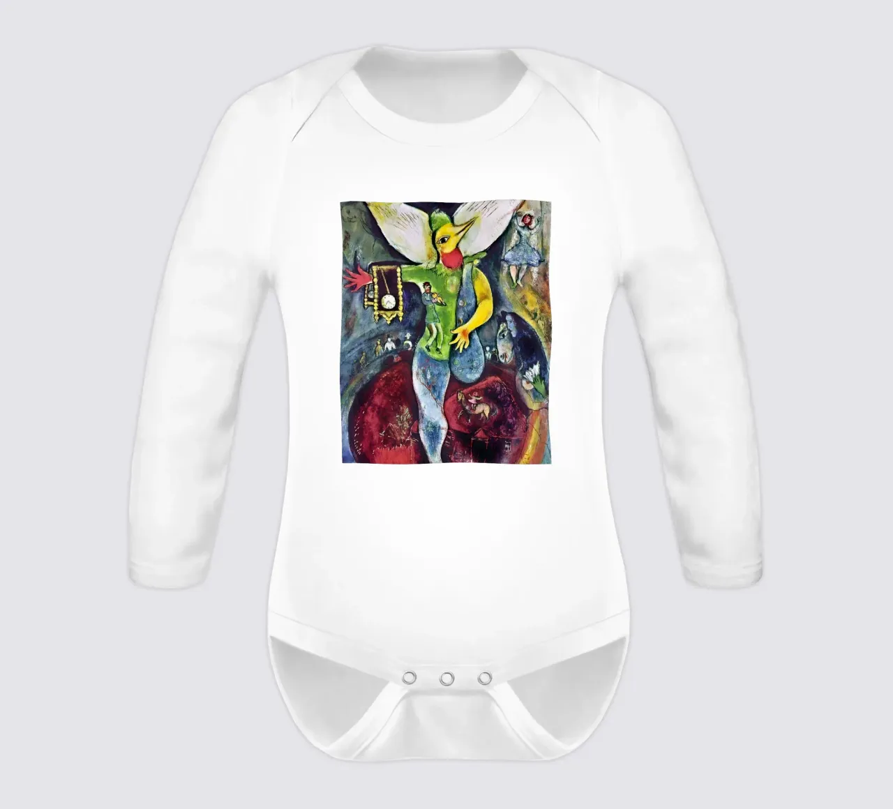 Der Gaukler, 1943 - von Marc Chagall Langarm Babybody von James Eury