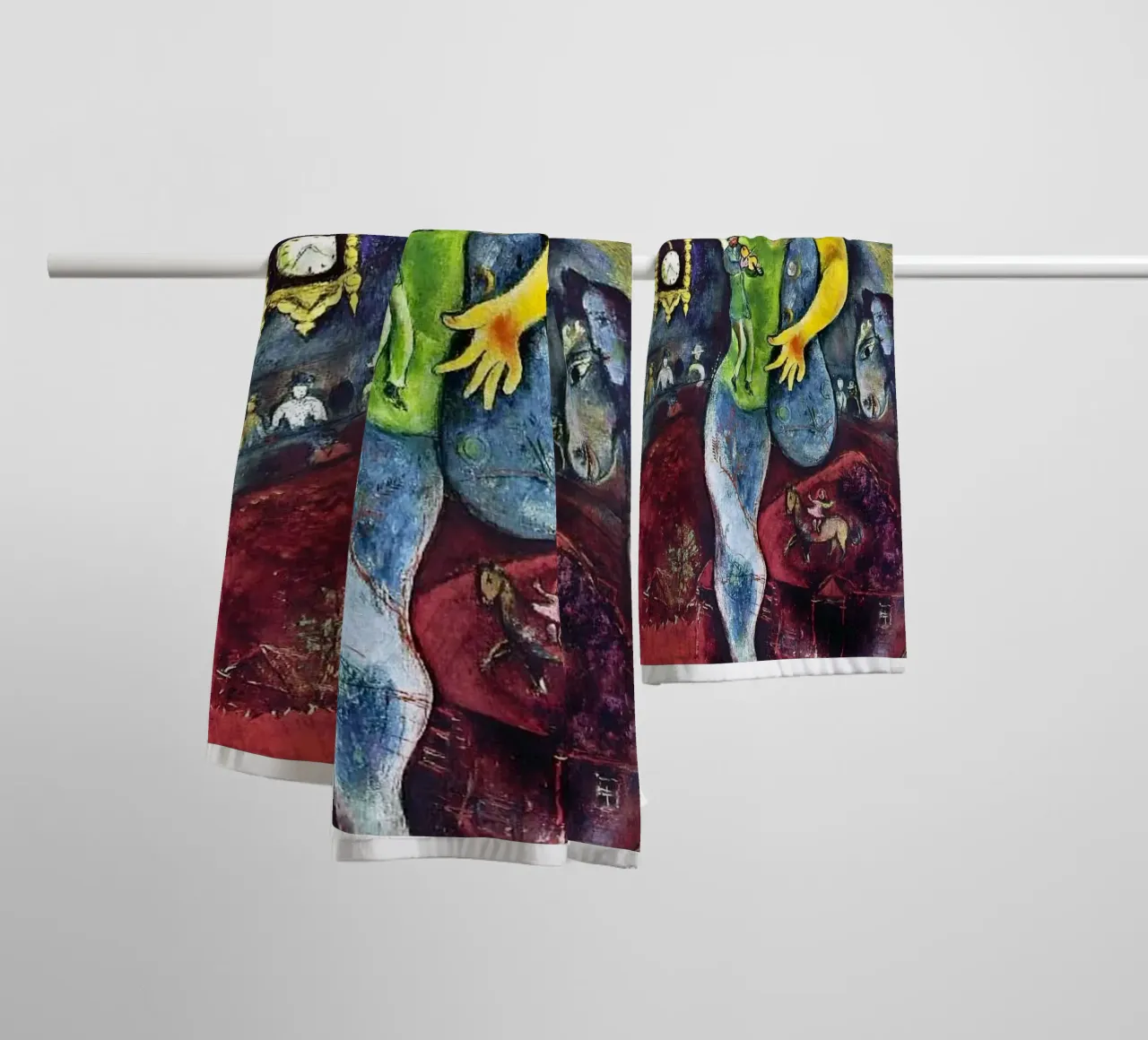 Der Gaukler, 1943 - von Marc Chagall Handtuch von James Eury