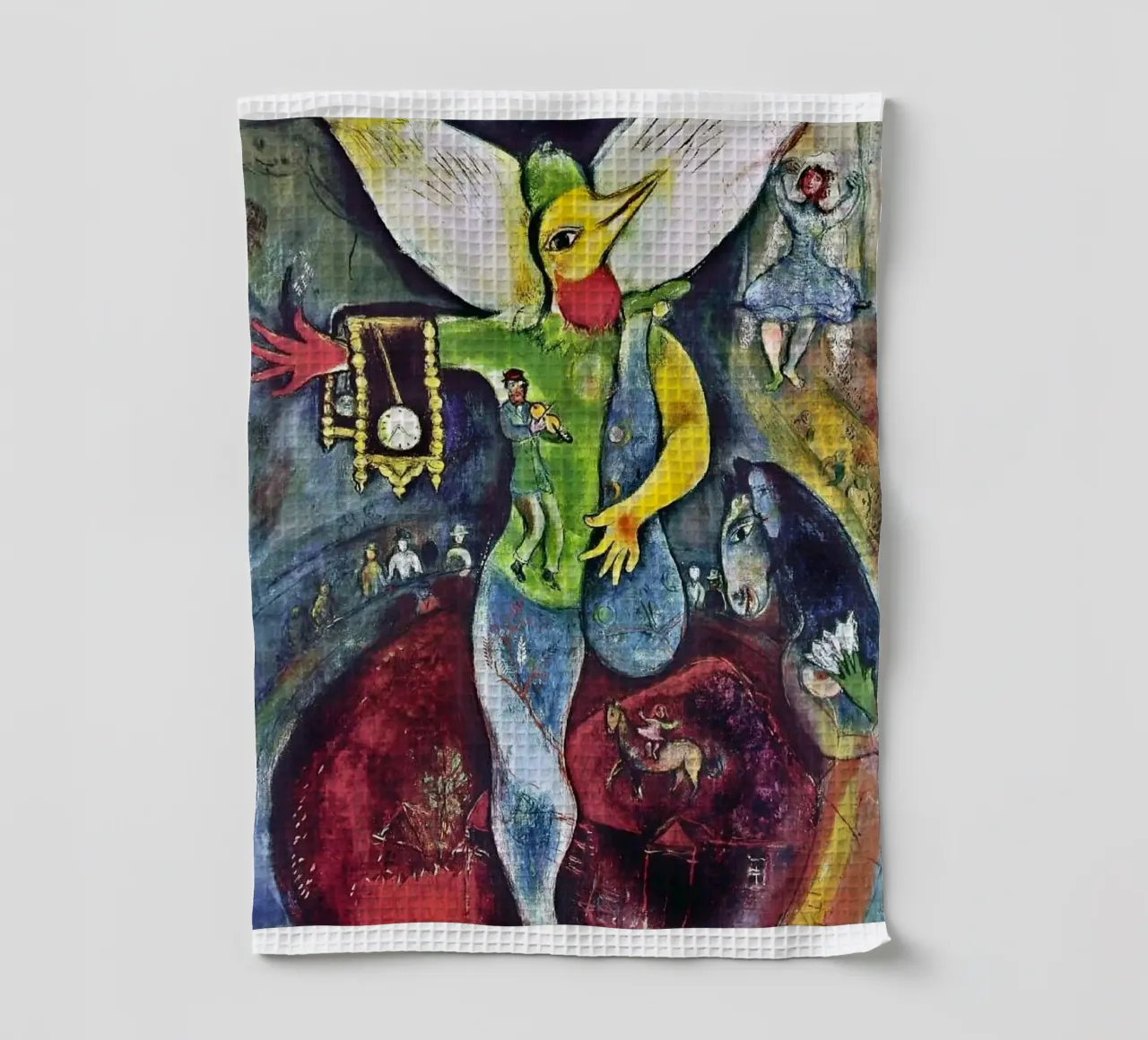 Der Gaukler, 1943 - von Marc Chagall Geschirrtuch von James Eury