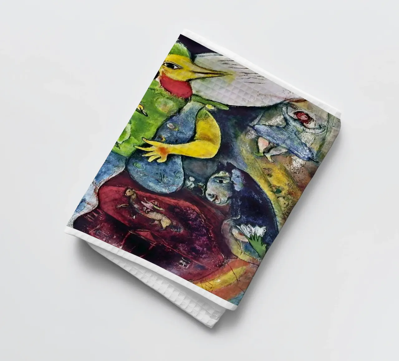 Der Gaukler, 1943 - von Marc Chagall Geschirrtuch von James Eury