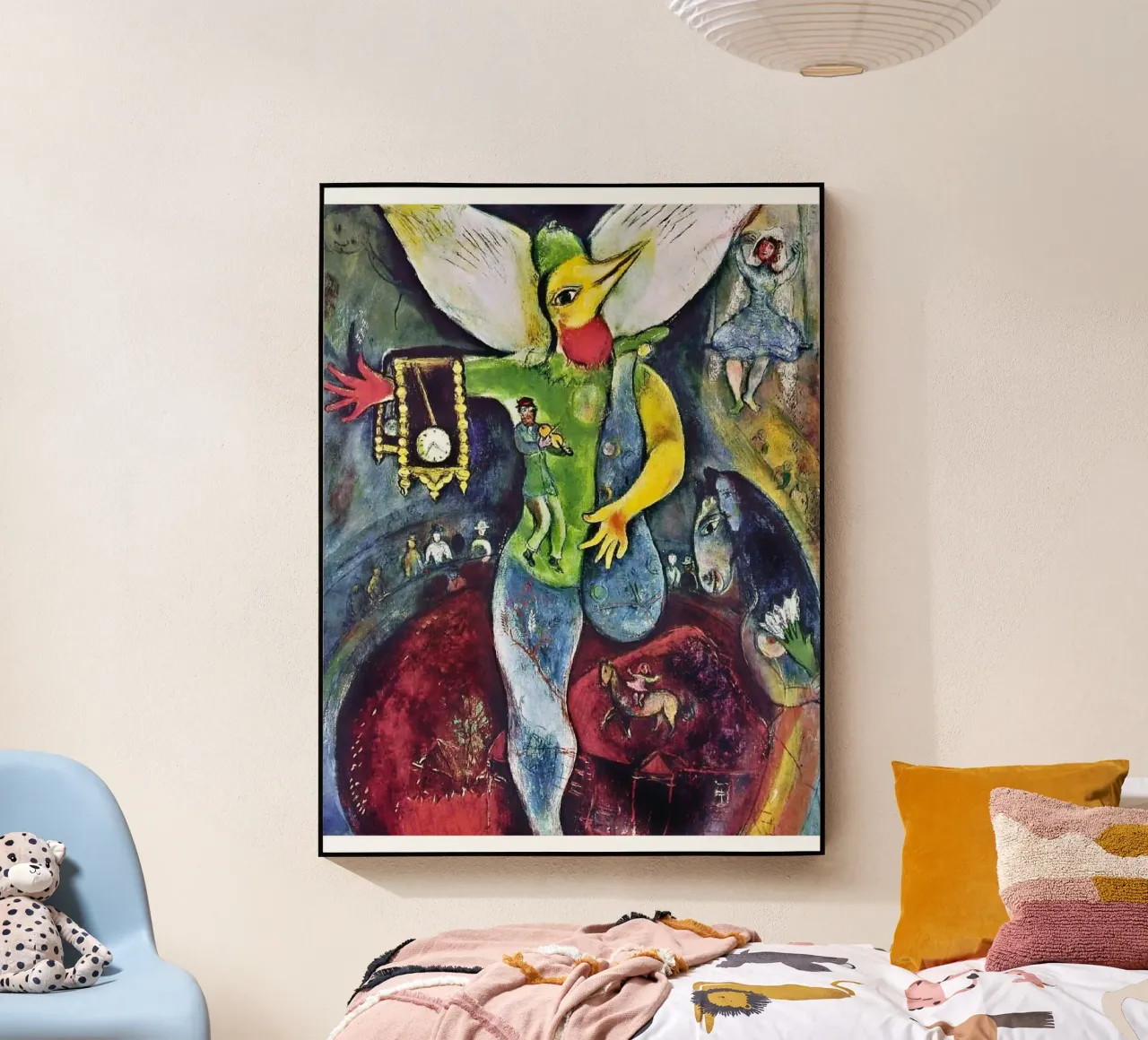 Der Gaukler, 1943 - von Marc Chagall Acryl-Glas von James Eury
