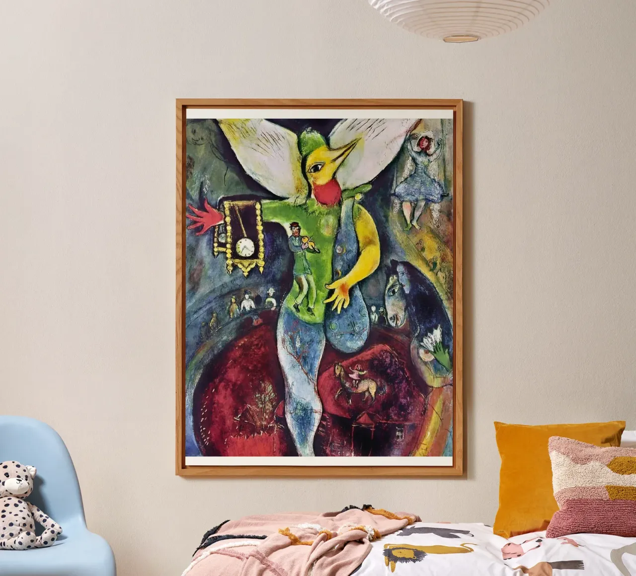 Der Gaukler, 1943 - von Marc Chagall Alu-Dibond von James Eury
