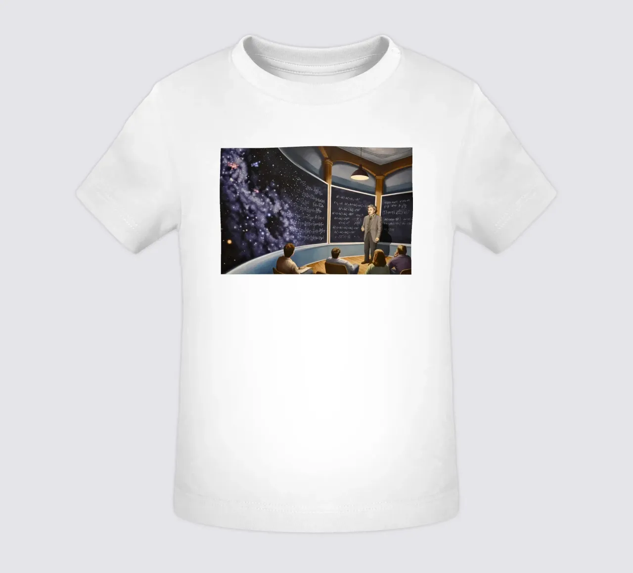 Rob Gonsalves The Chalkboard Universe baby t-shirt by Trudeau Art Galley