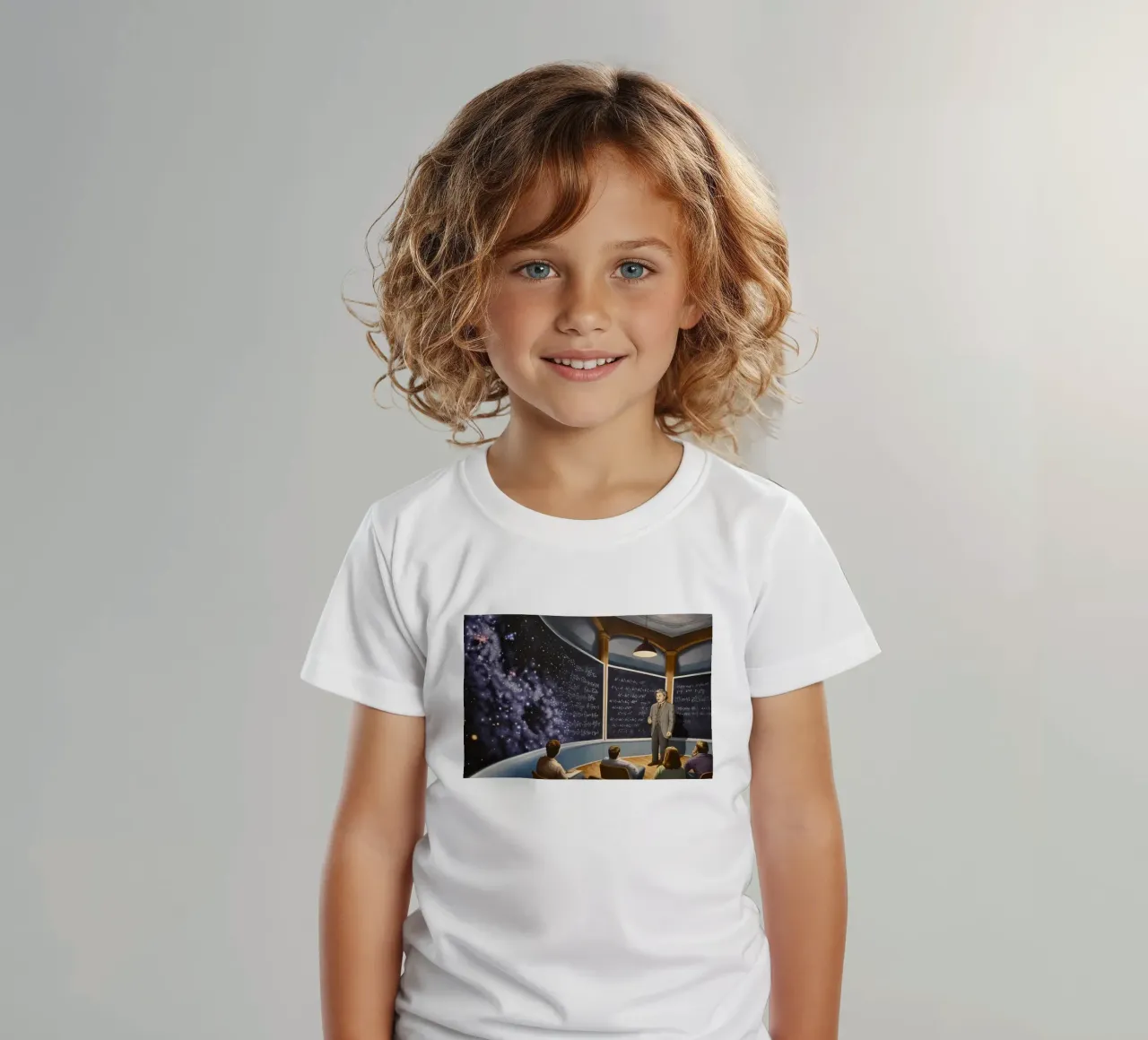Rob Gonsalves The Chalkboard Universe kids t-shirt by Trudeau Art Galley
