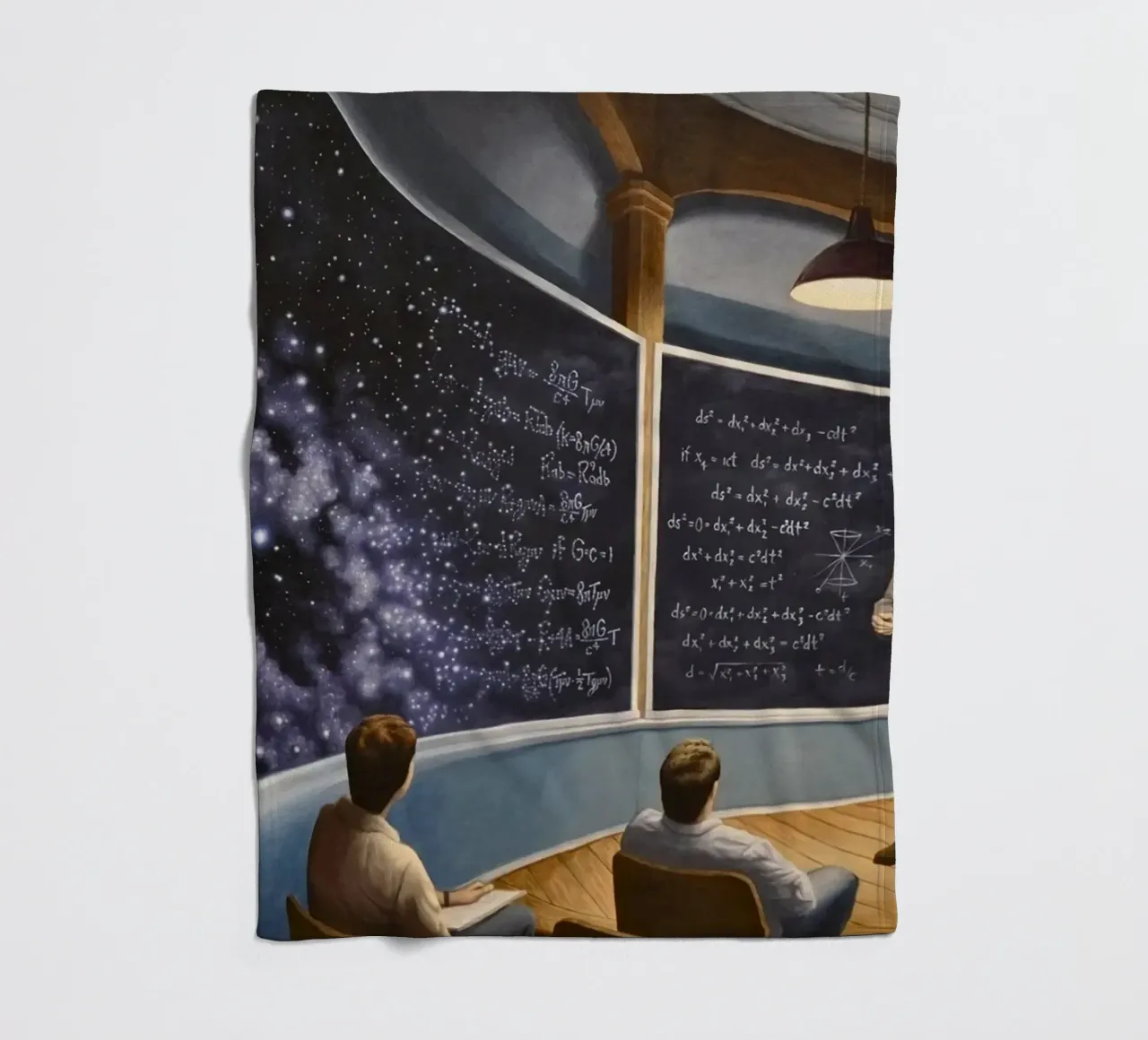Rob Gonsalves Das Kreidetafel-Universum Fleecedecke von Trudeau Art Galley