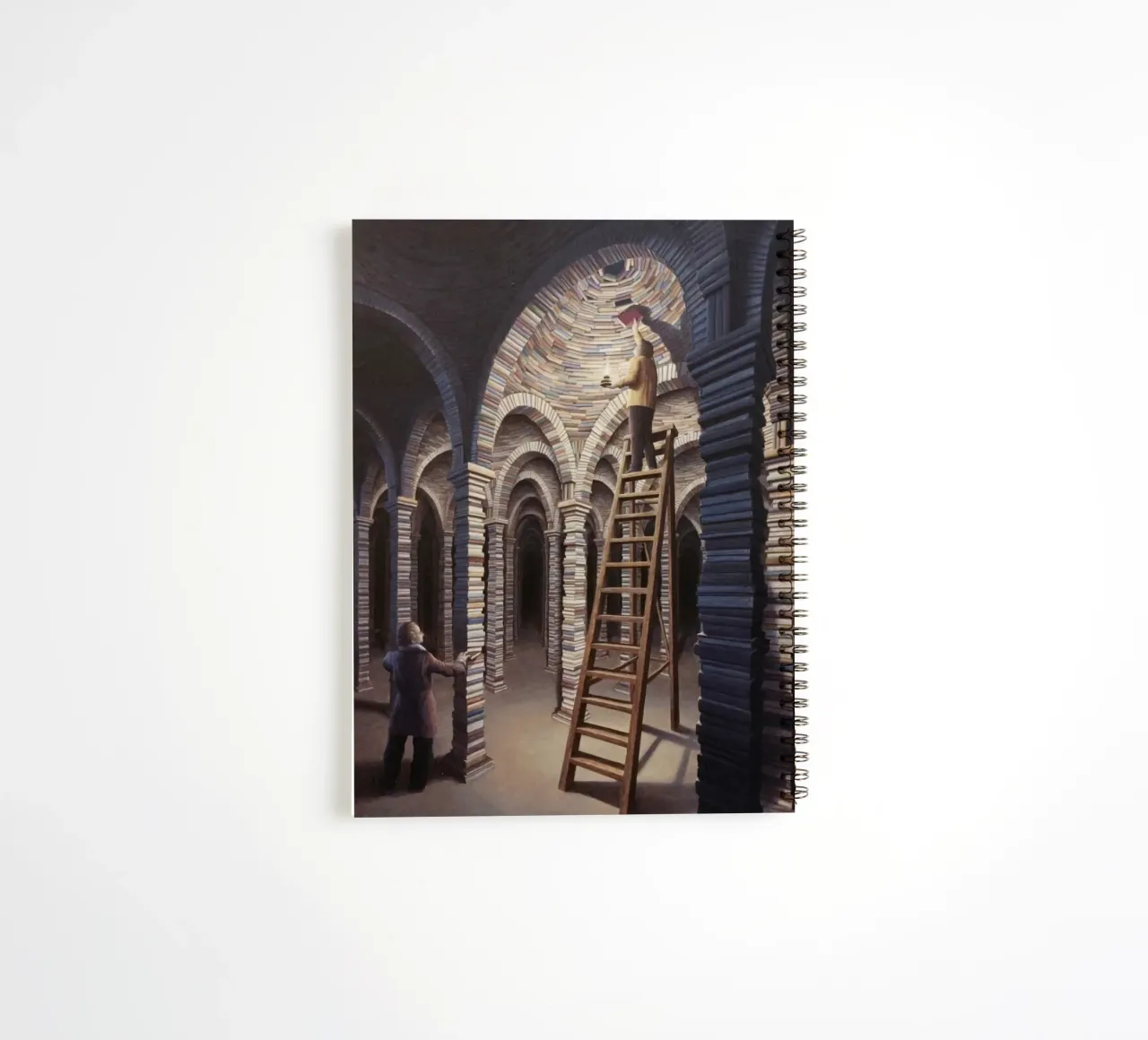 Rob Gonsalves The Library spiral notebook by Trudeau Art Galley