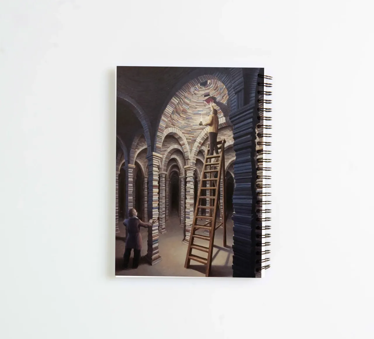 Rob Gonsalves The Library spiral notebook by Trudeau Art Galley