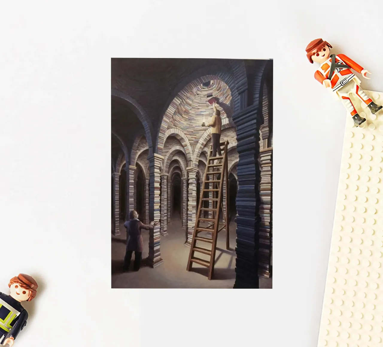 Rob Gonsalves Die Bibliothek Sticker von Trudeau Art Galley