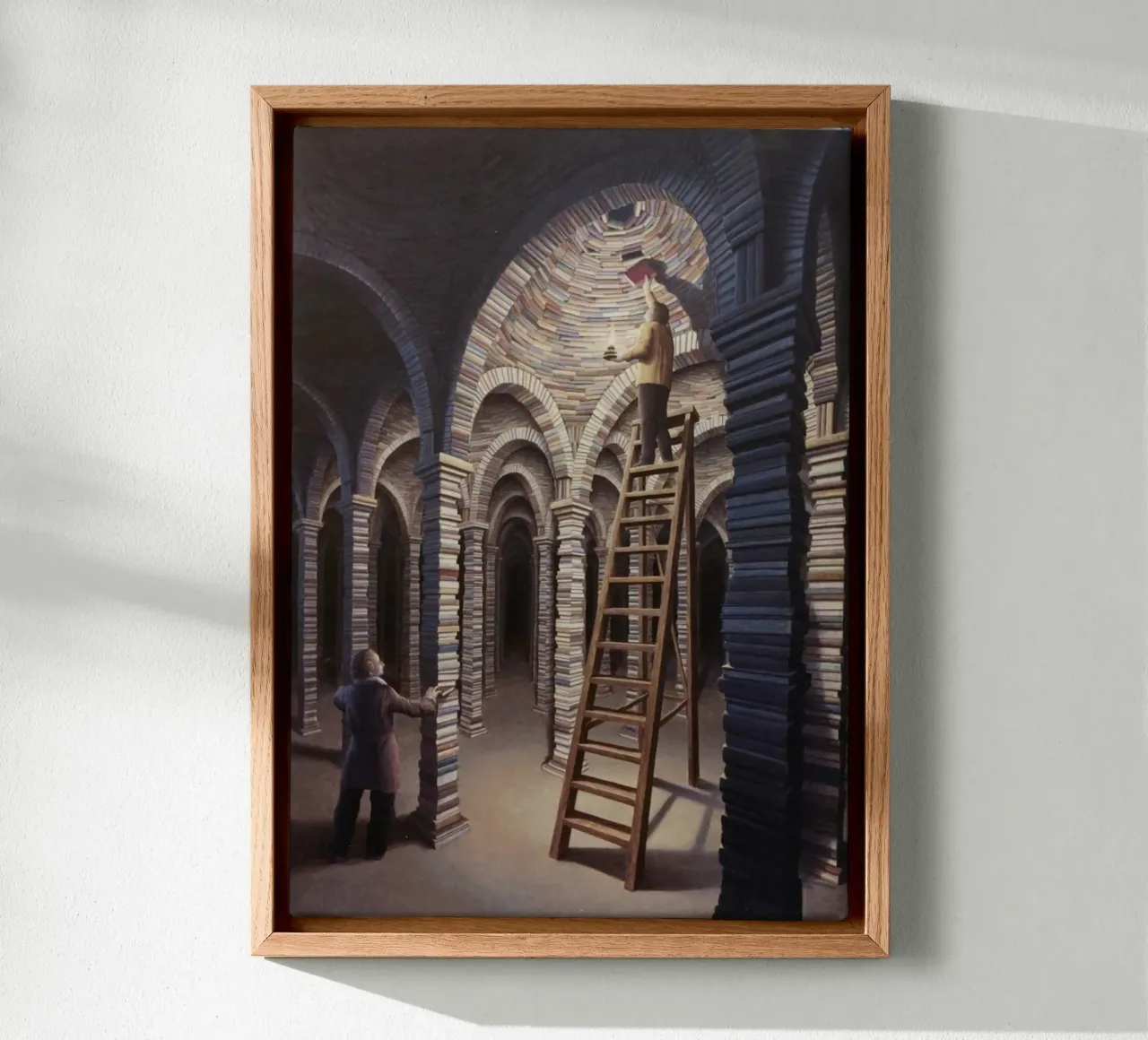 Rob Gonsalves The Library canvas by Trudeau Art Galley