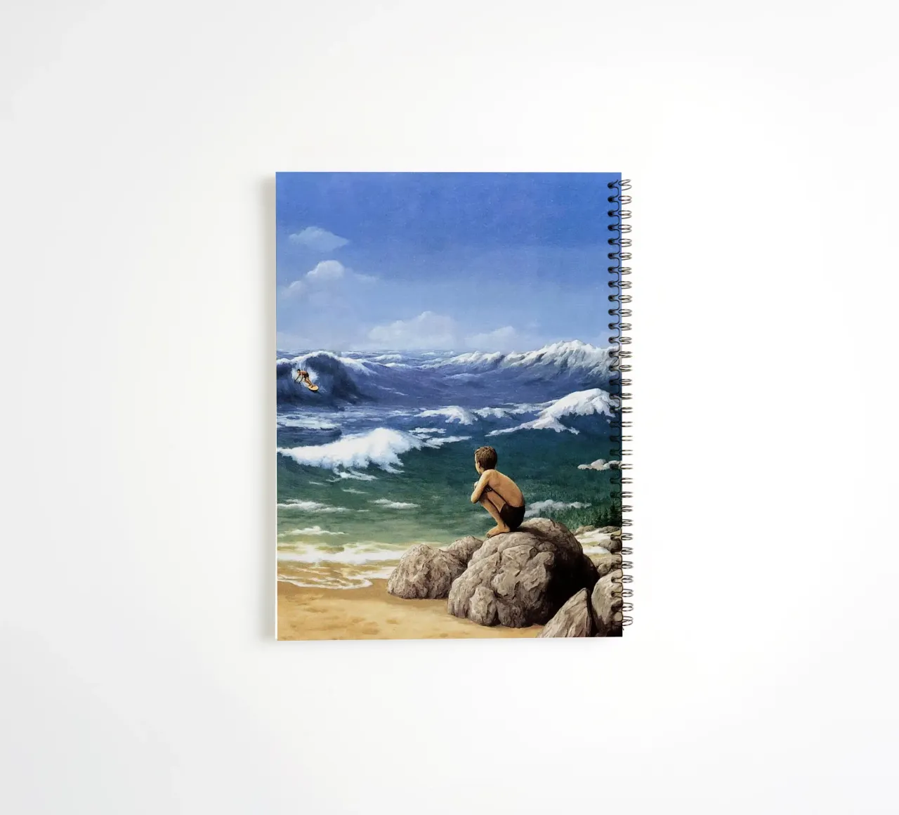 Rob Gonsalves The Mountain Waves spiral notebook by Trudeau Art Galley