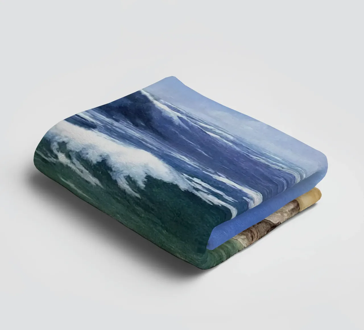Rob Gonsalves The Mountain Waves towel by Trudeau Art Galley