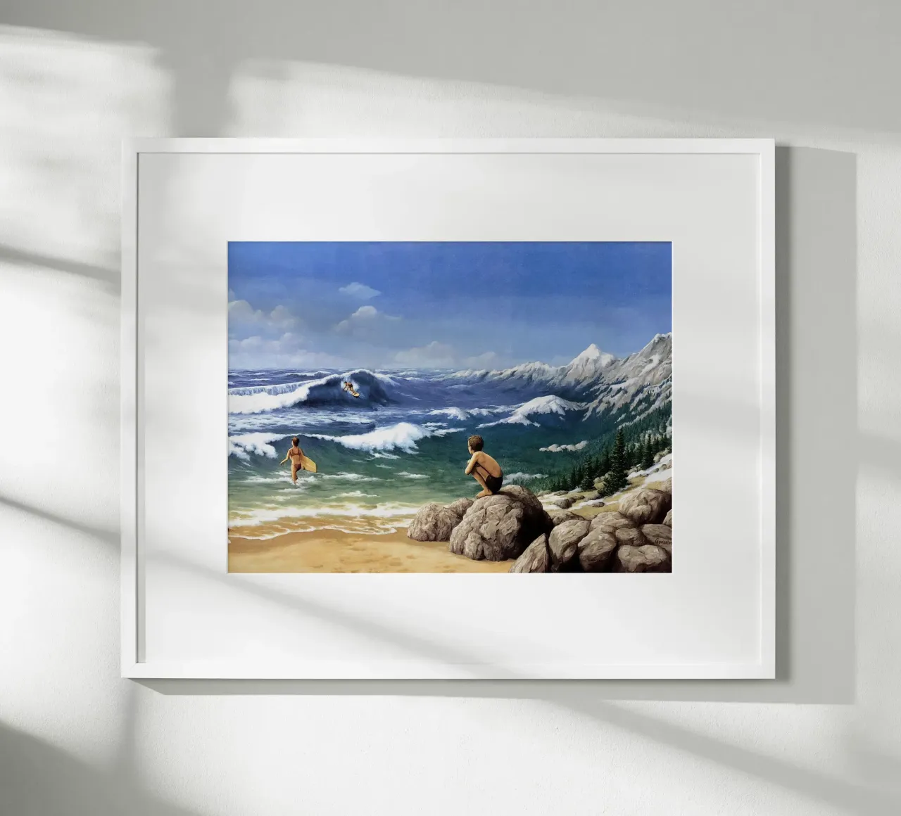 Rob Gonsalves The Mountain Waves hahnemühle by Trudeau Art Galley