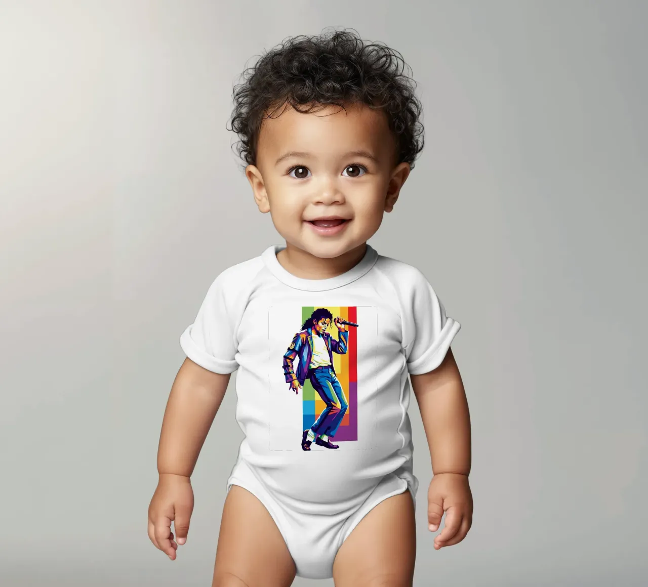 Michael Jackson dance body neonato maniche corte da Hantamrata