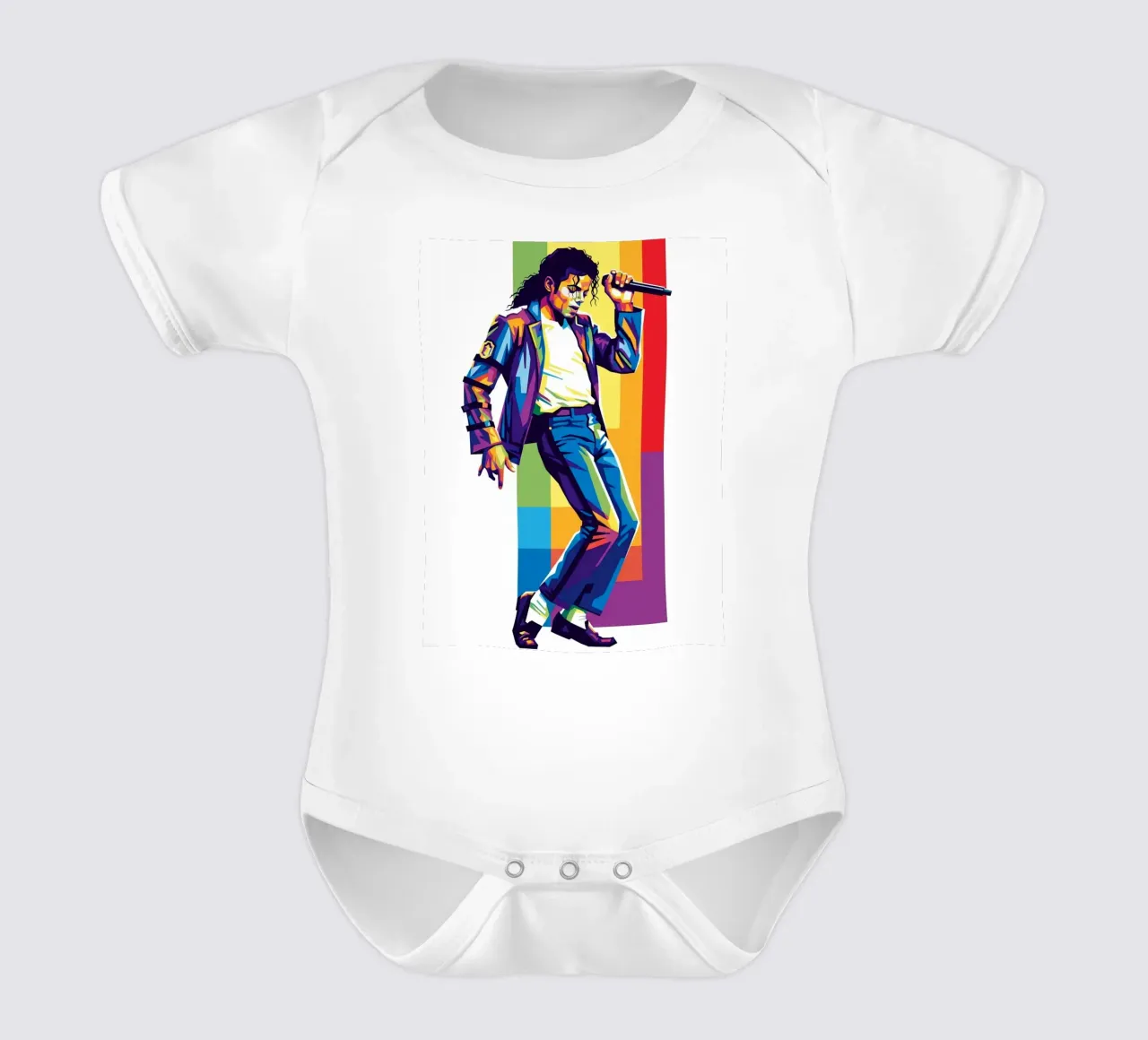 Michael Jackson dance body neonato maniche corte da Hantamrata