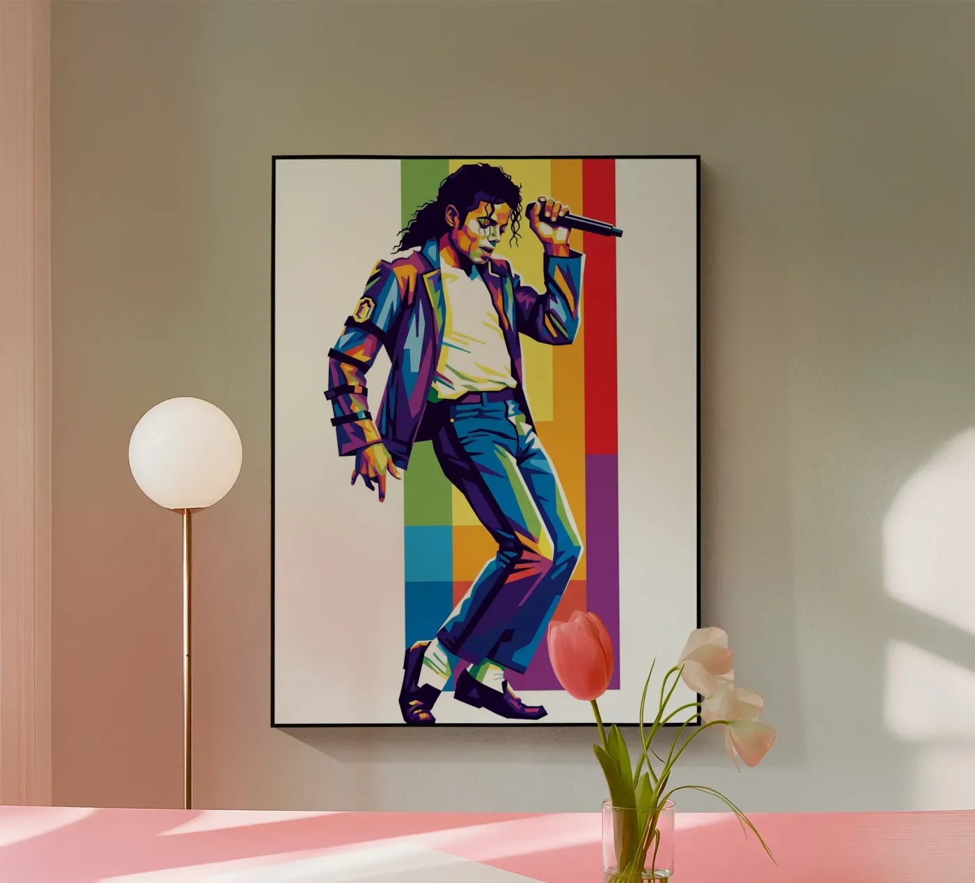 Michael Jackson dance acrylic glass by Hantamrata